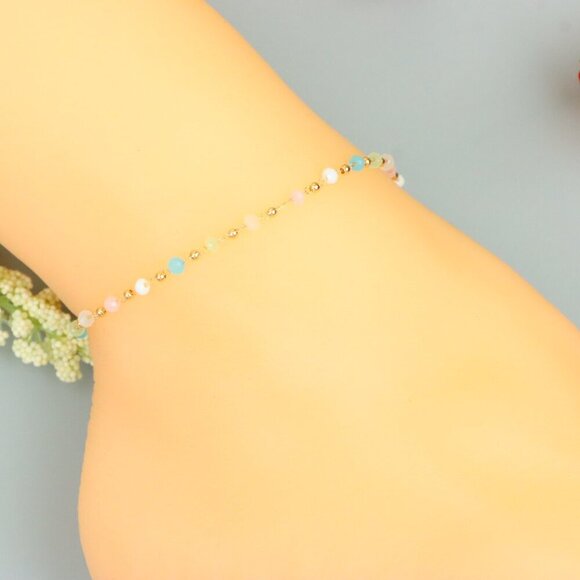 "Handmade Anklet – A Stylish Choice for Women, Thoughtful Gift Idea, EVCH1487 - Picture 5 of 10